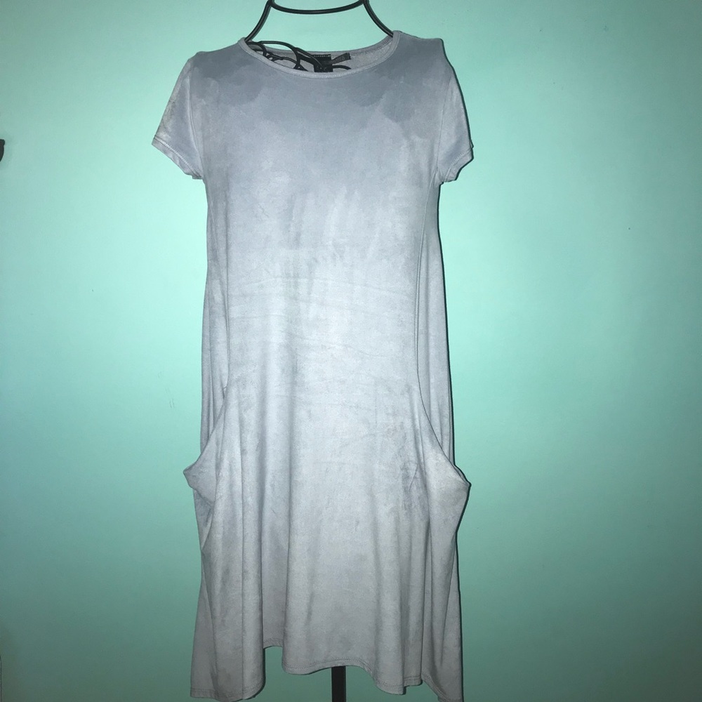 Blue Suede Dress